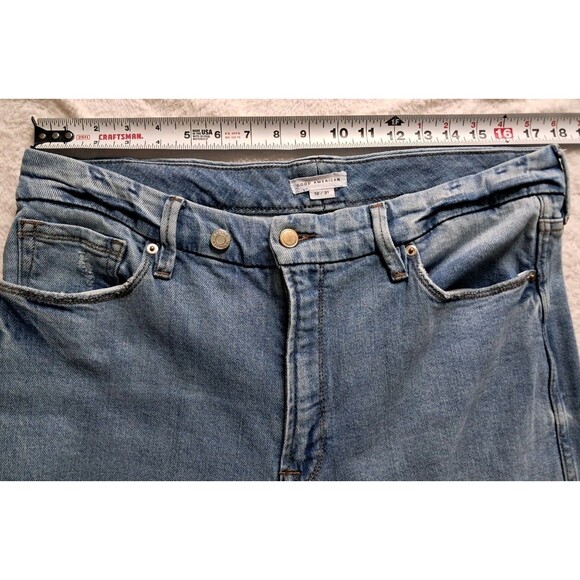 Good American Jeans Womens 12/31 Good Skate Wide Leg 90s Loose High Rise Stretch - Picture 12 of 13